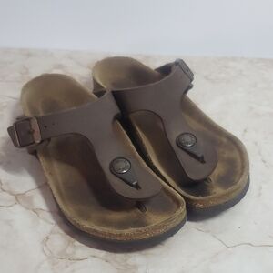 Birkenstock Brown Leather Youth Sandals Size 30